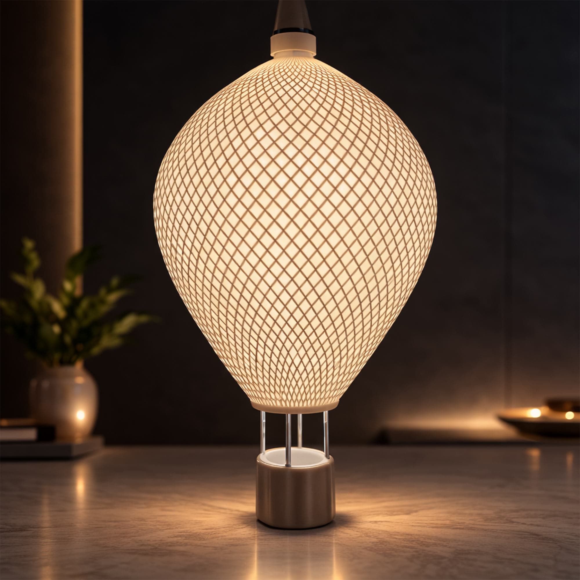 Fibrika Store AuraBalloon Modern Abajur Abajur ve Dekoratif Gece Lambası