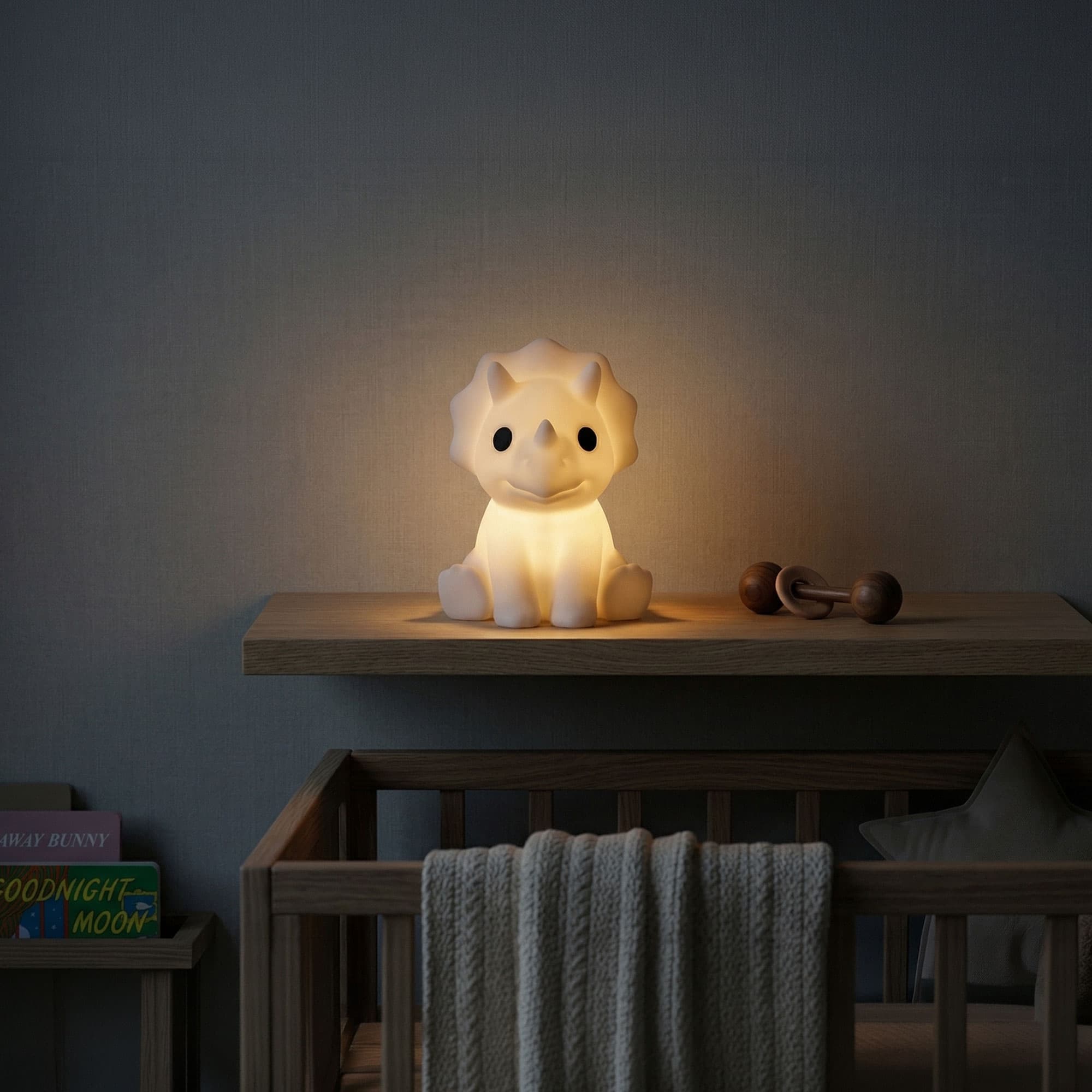 Fibrika Store Triceratops Dekoratif Gece Lambası