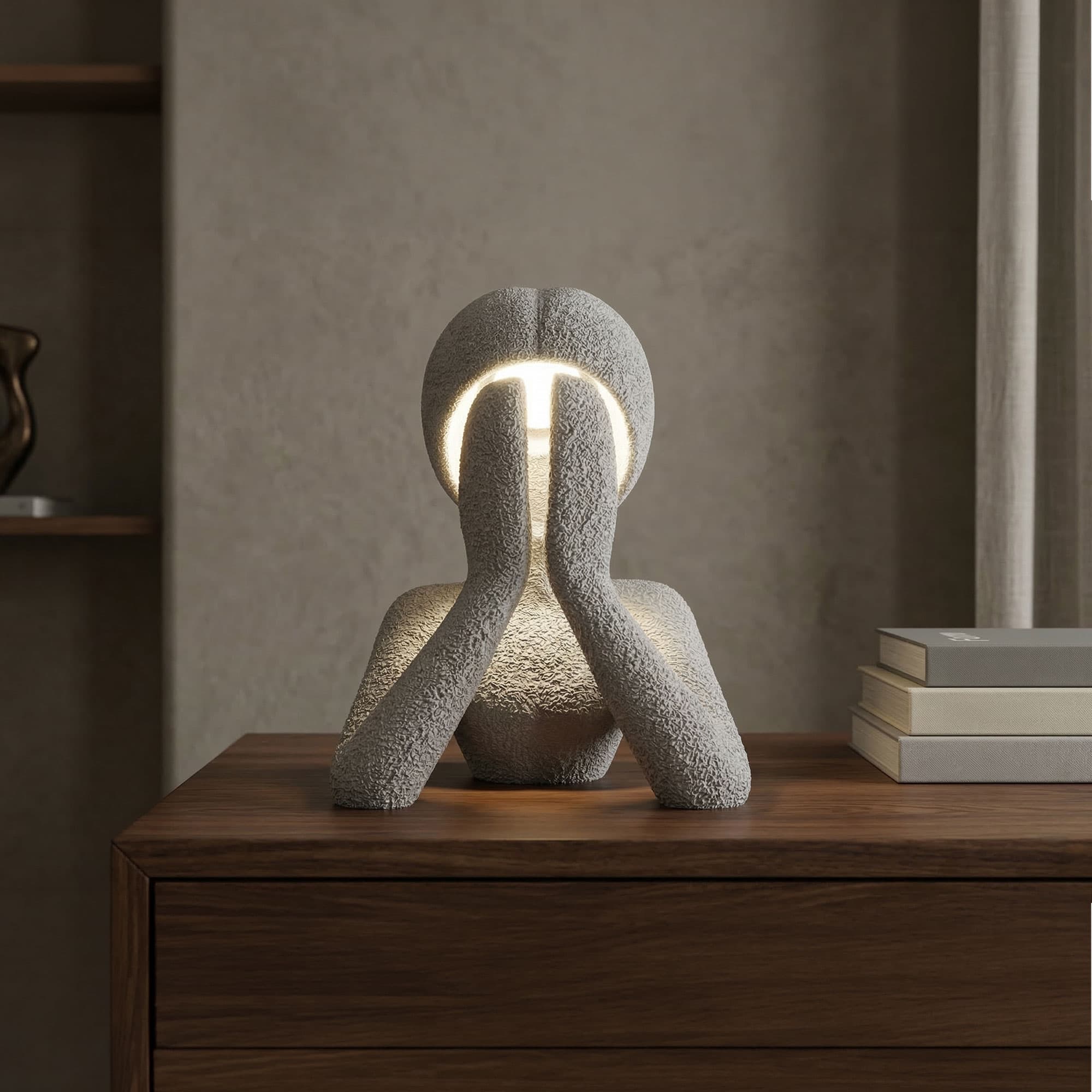 Fibrika Store Aura Modern Heykel Tasarım Dekoratif Masa Lambası
