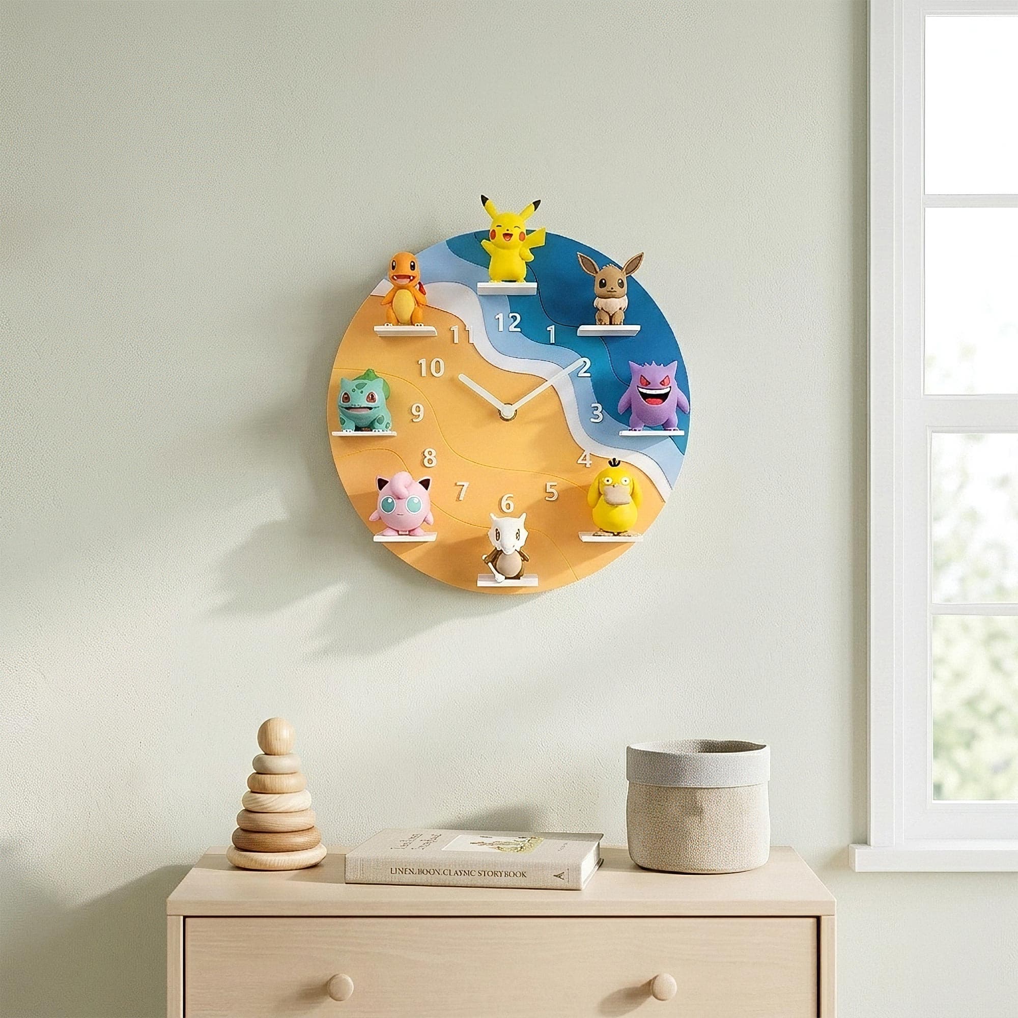 Fibrika Store Pokemon Duvar Saati