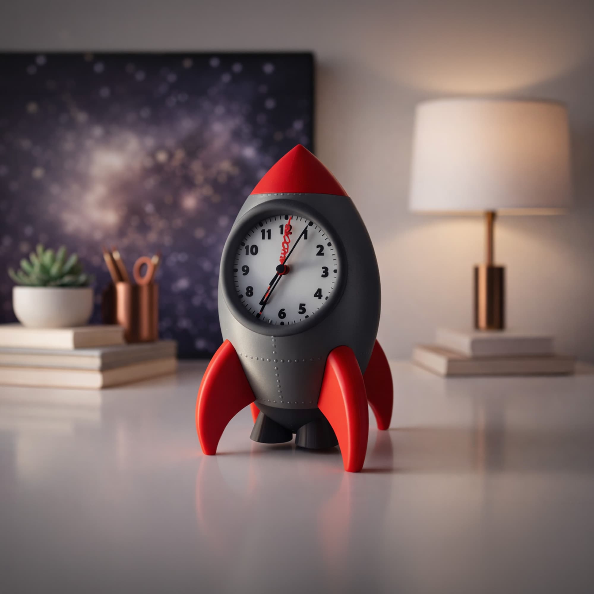Fibrika Store AstroDecor Modern Uzay Konsept Saat